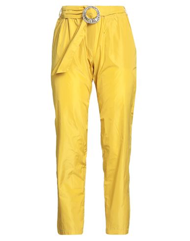 Woman Pants Yellow Size M Polyester