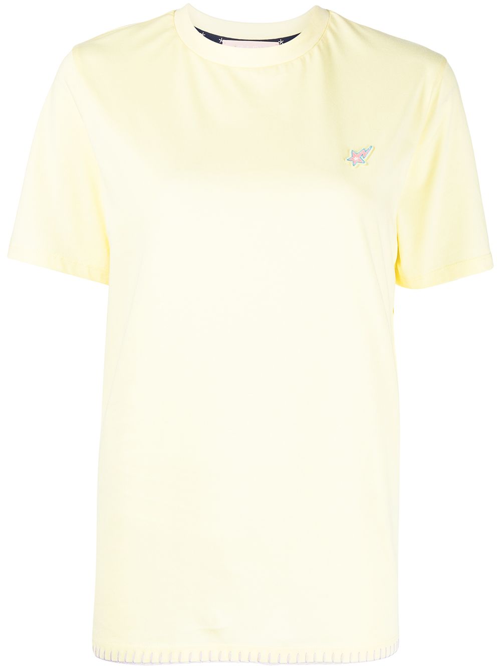 Star logo-patch T-shirt - Yellow