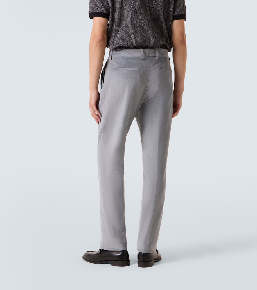 Cotton straight pants