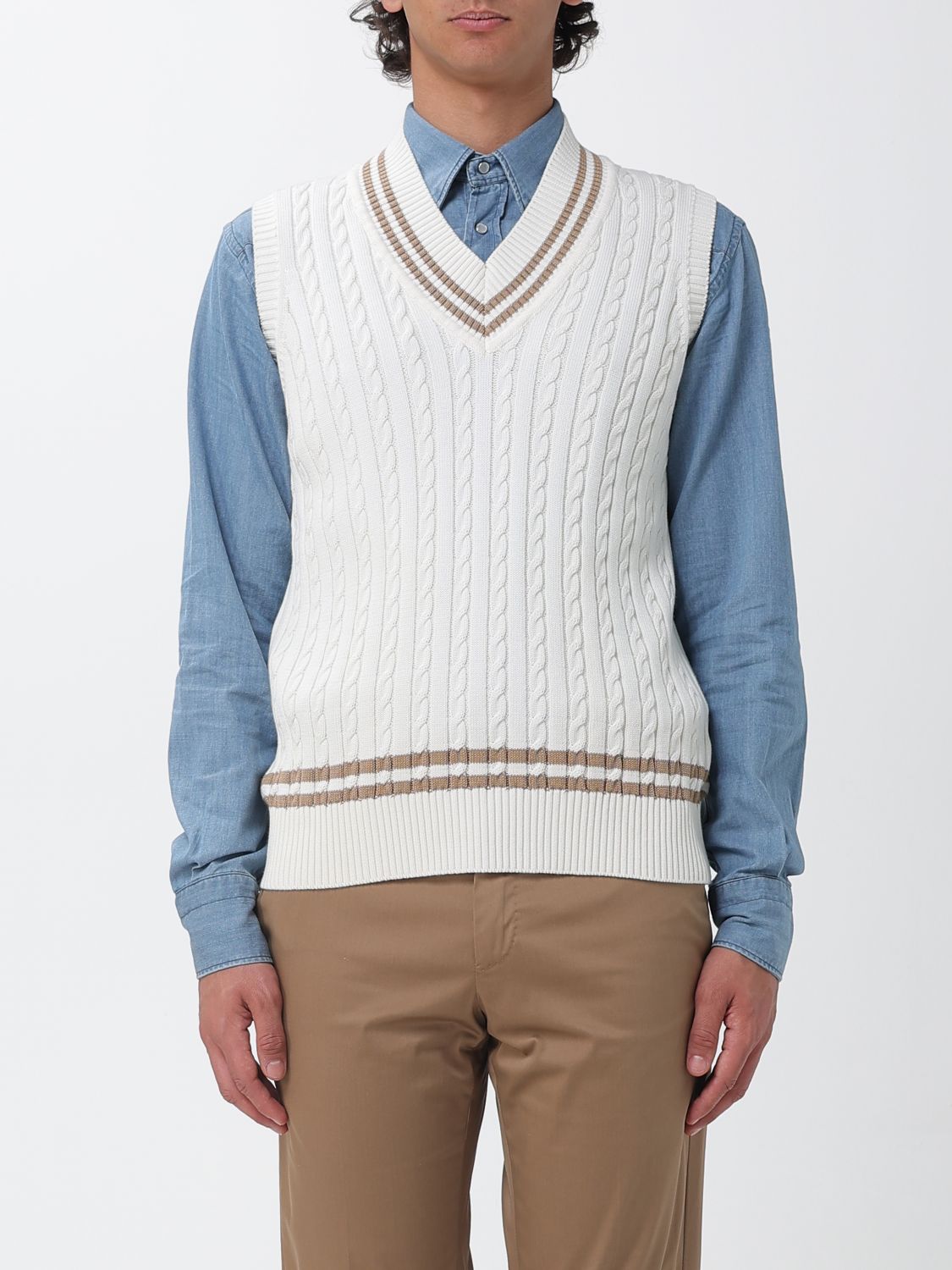 Jacket Men color White