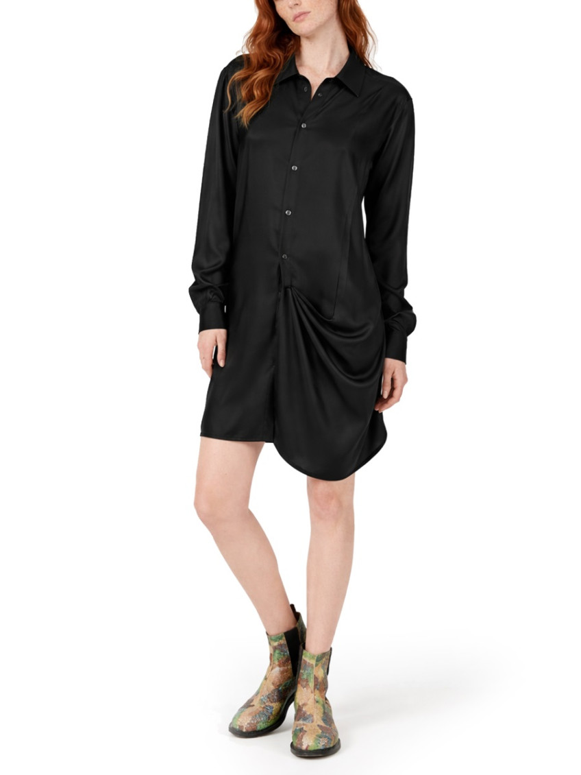 JW Anderson - tuxedo midi dress long sleeves asymmetric he
