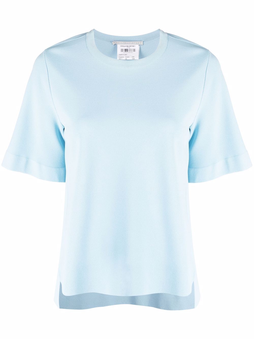 Jumper with asymmetrical hem