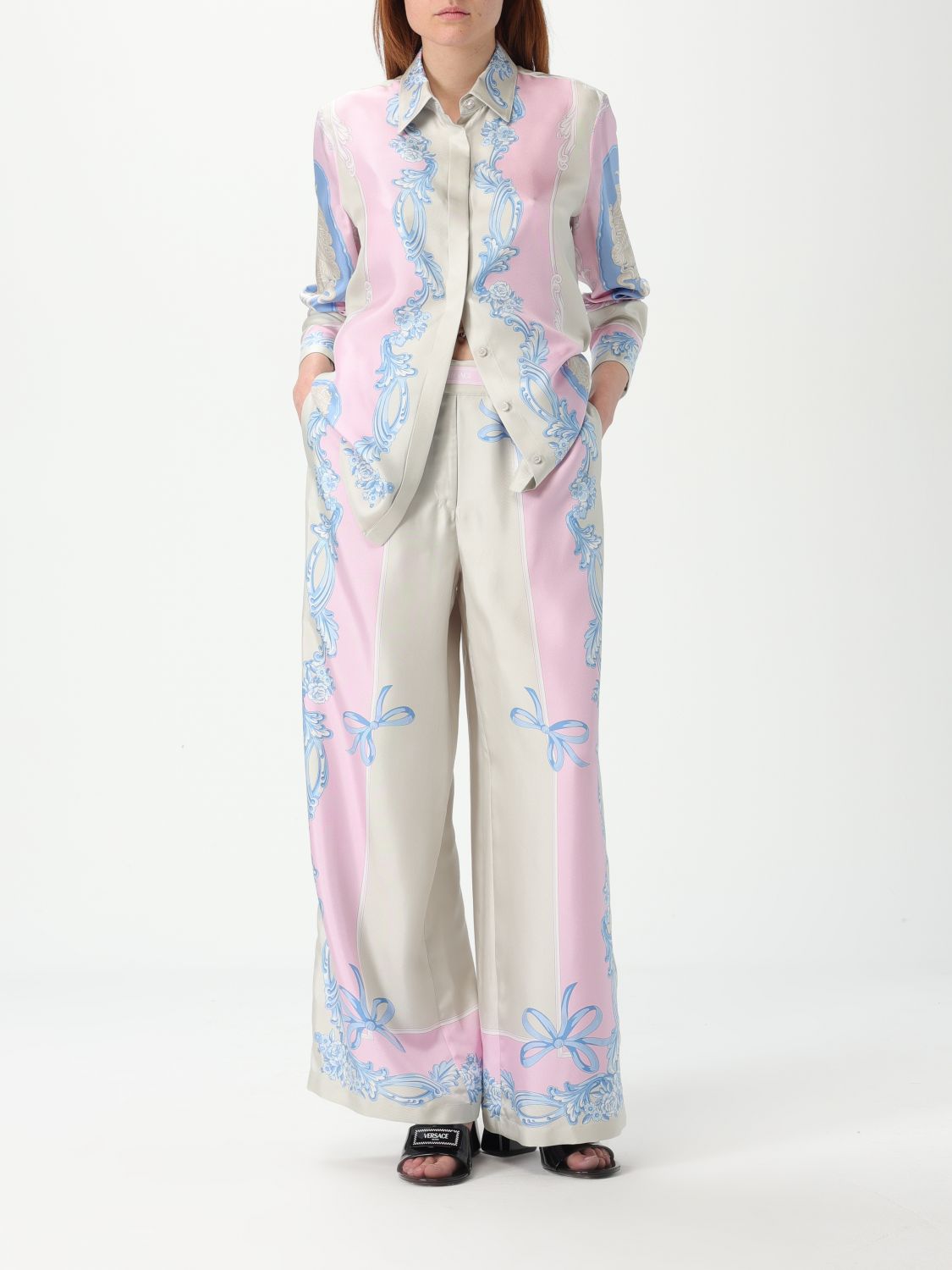 Medusa Silk Foulard Shirt