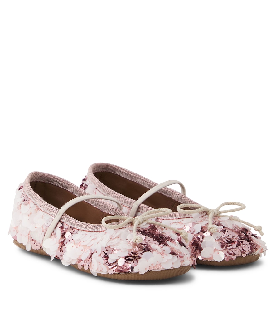 PèPè Sequined ballet flats