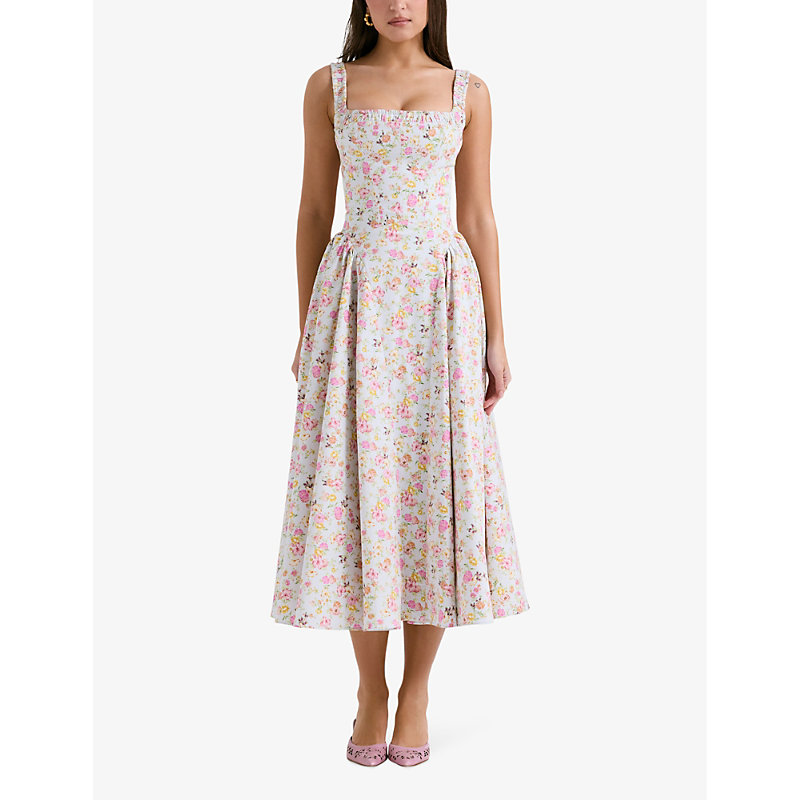 Dorothy Floral-print Woven Midi Dress