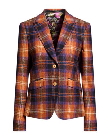 Woman Blazer Orange Size 0 Virgin Wool