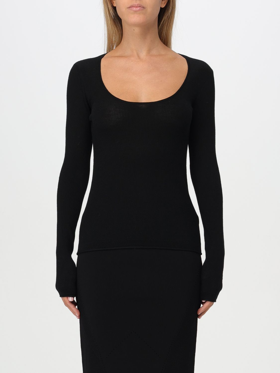 Cut-out sweater - Black