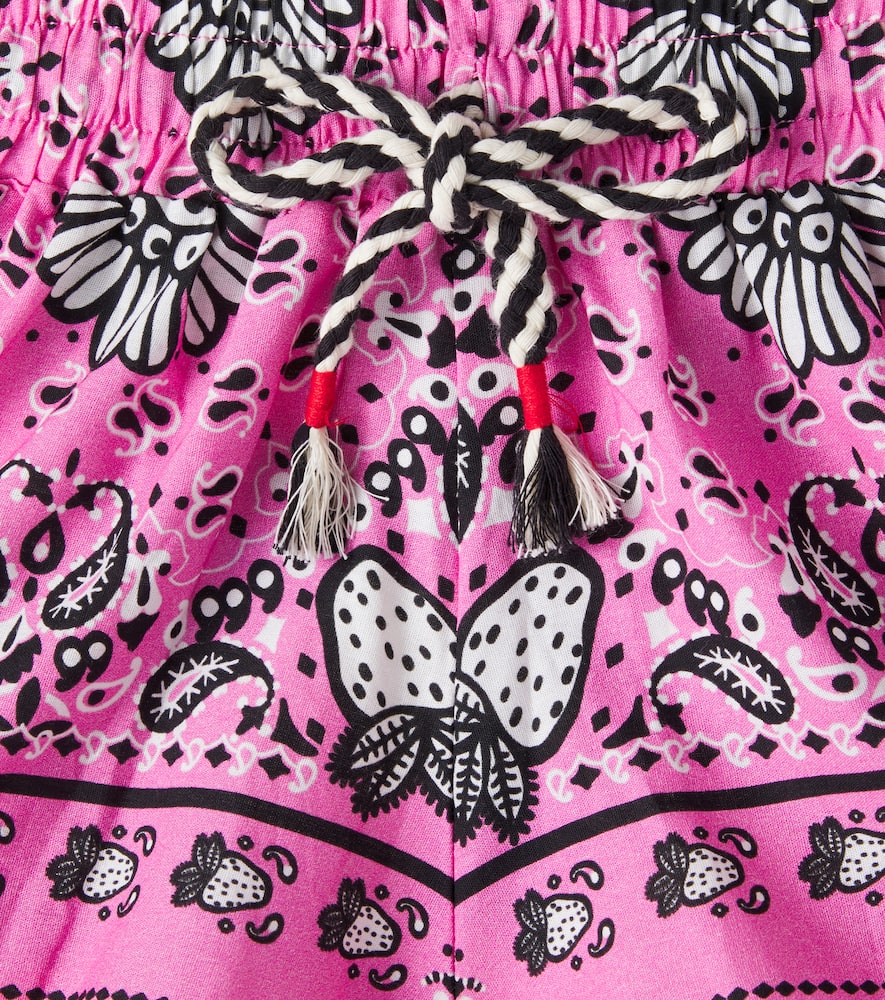 Fábula Morango Bandana cotton shorts