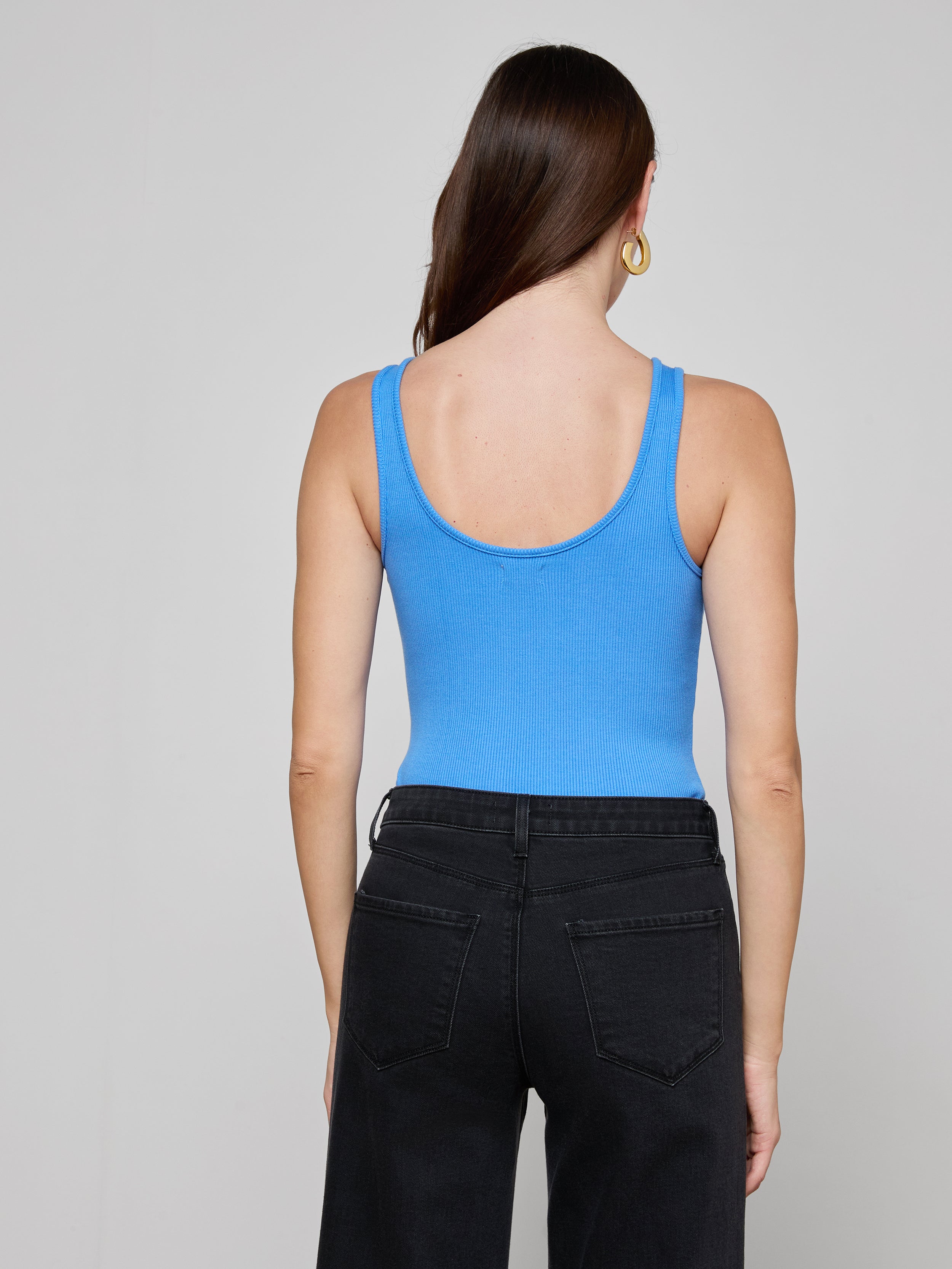 Nica Scoopneck Bodysuit In Regatta Blue