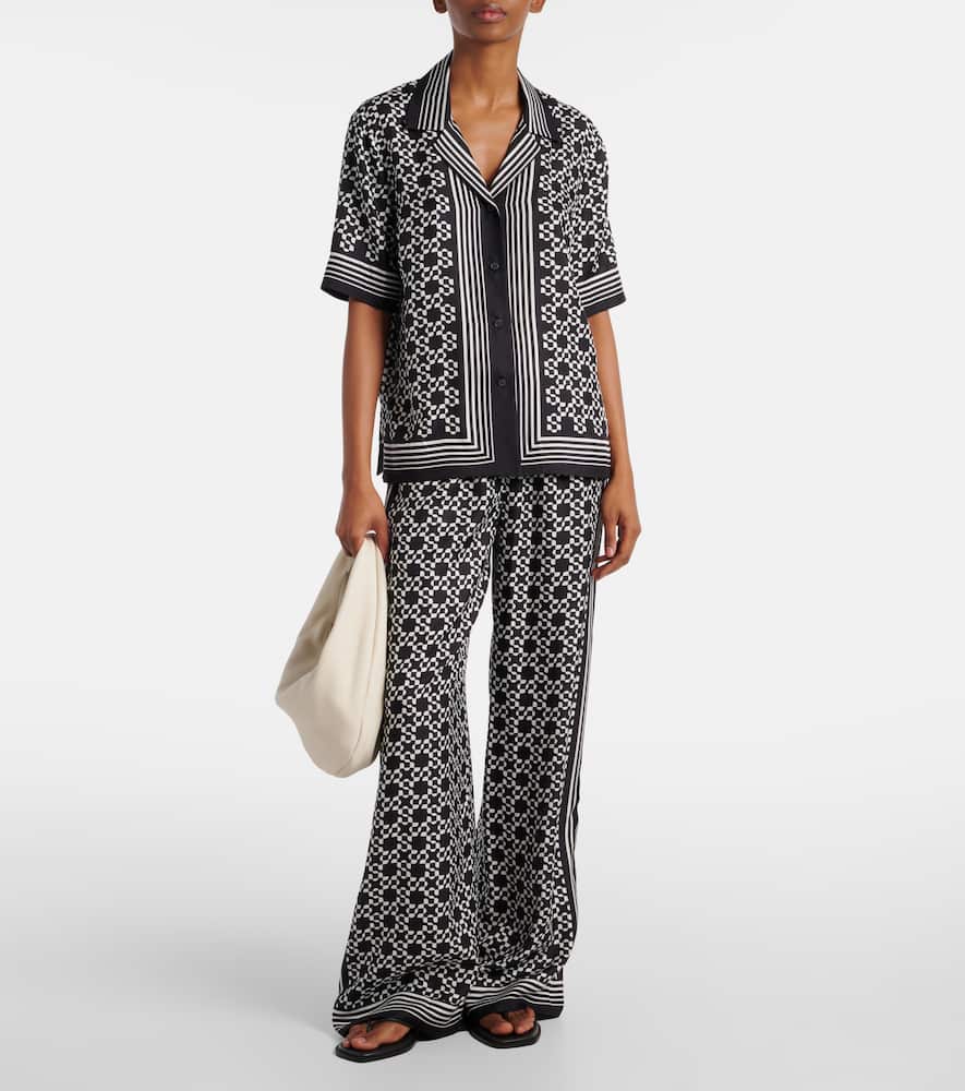 Zuna printed wide-leg pants