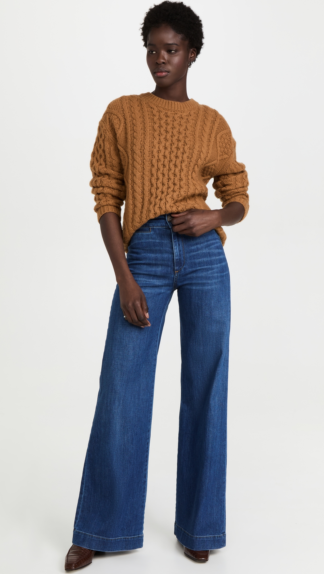 Brighton Wide Leg Jeans Mercury