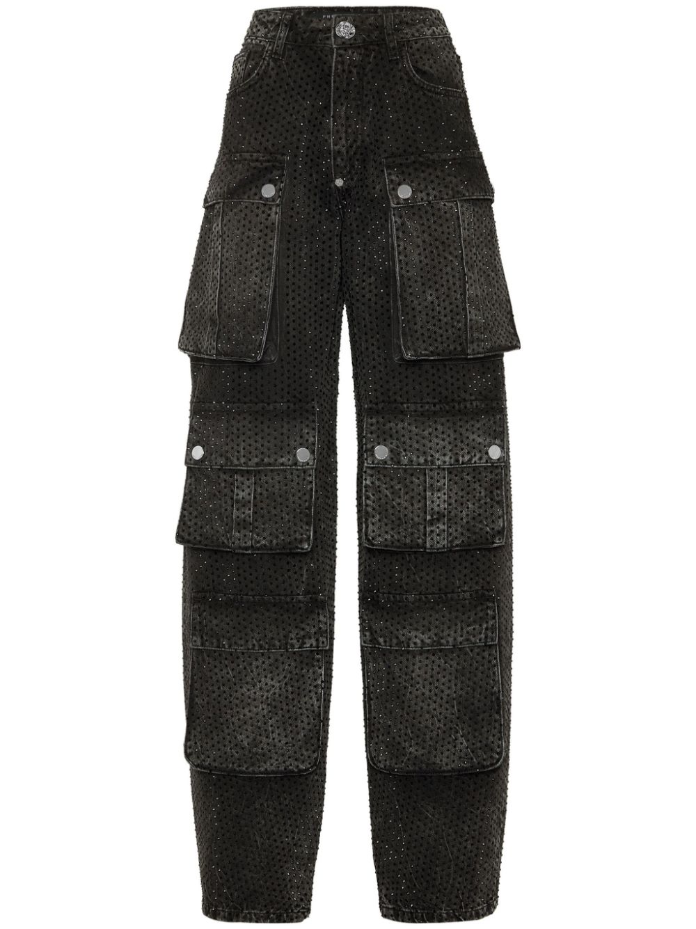 Embellished cargo jeans - Black