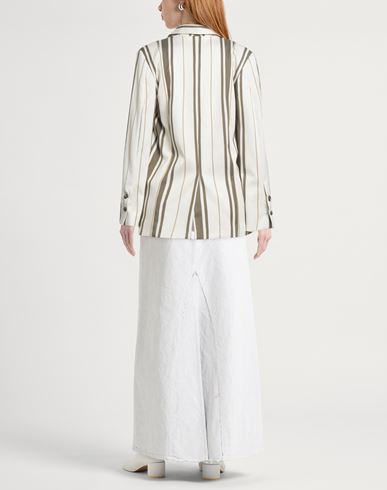 Woman Blazer Ivory Size M Cotton, Elastane