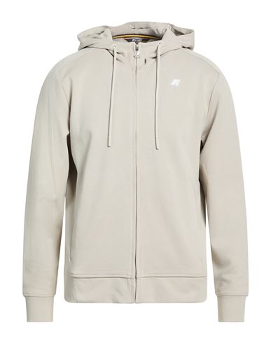 Man Sweatshirt Beige Size L Cotton, Polyester, Elastane