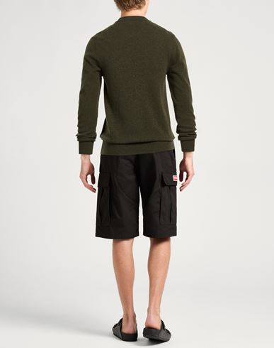 Man Sweater Military green Size 36 Virgin Wool
