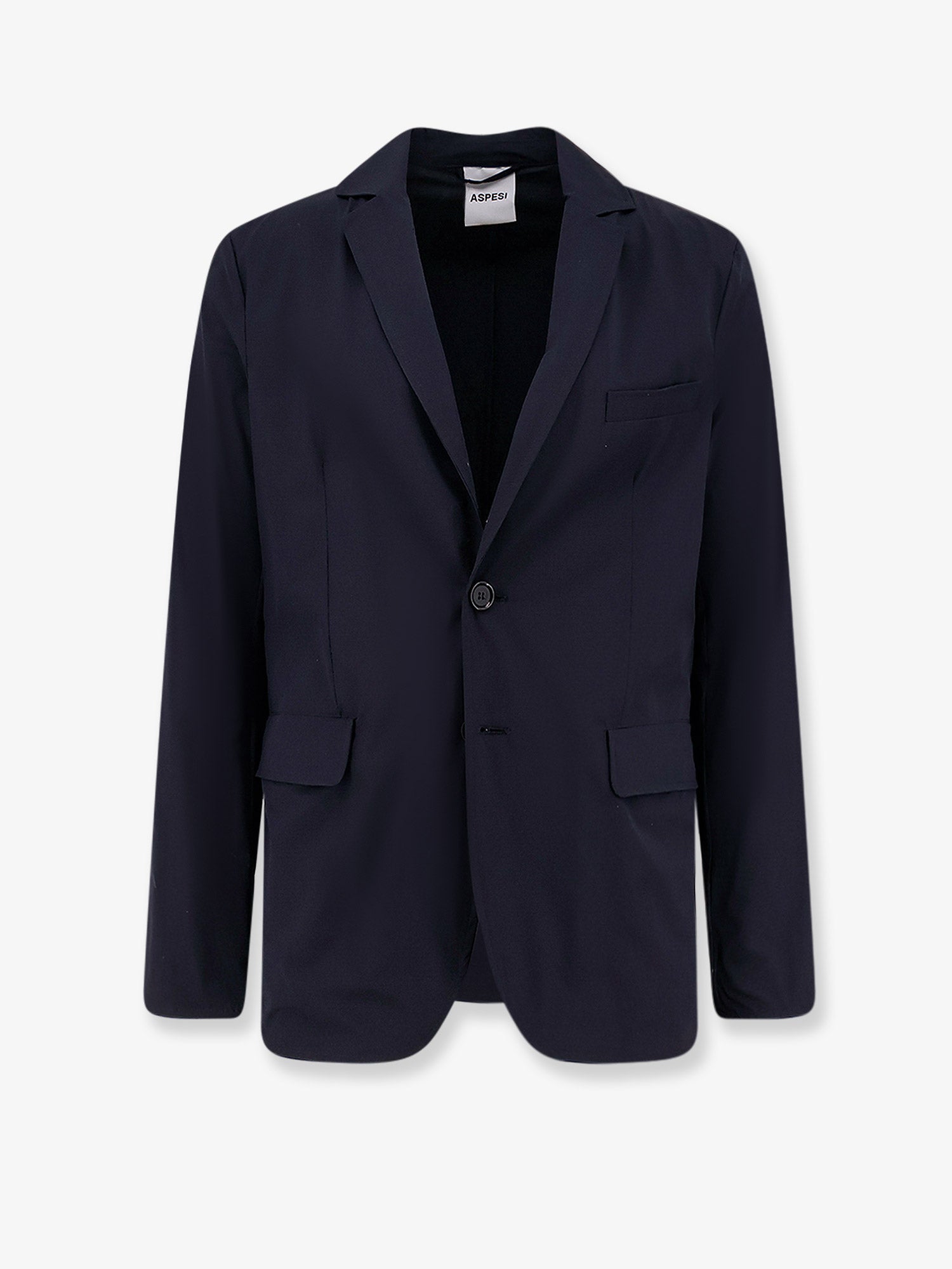 Stretch Nylon Blazer — Navy