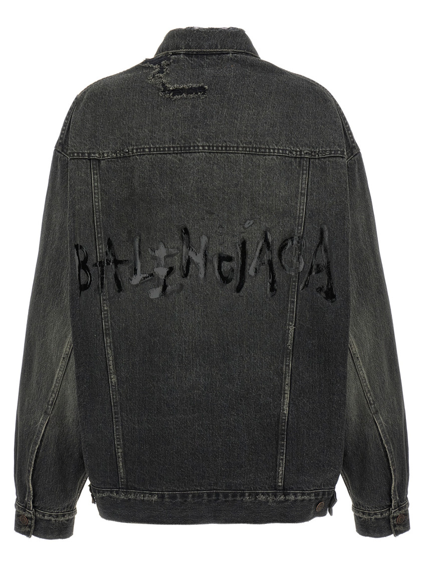 Denim Jacket With Used Effect