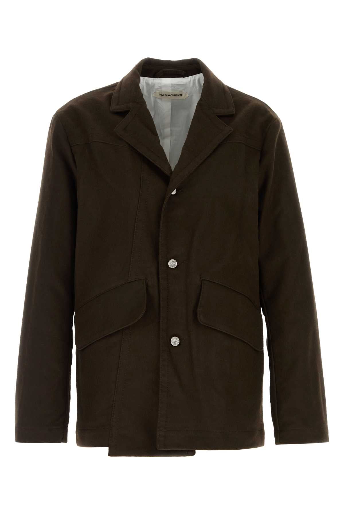 Moleskin Blazer — Brown