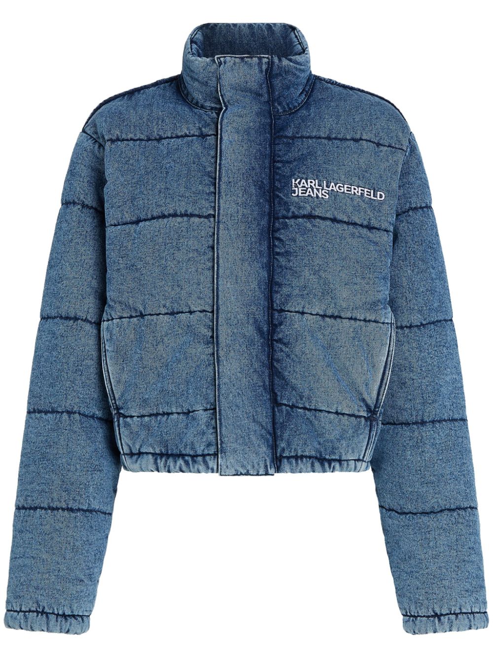 Denim puffer jacket - Blue