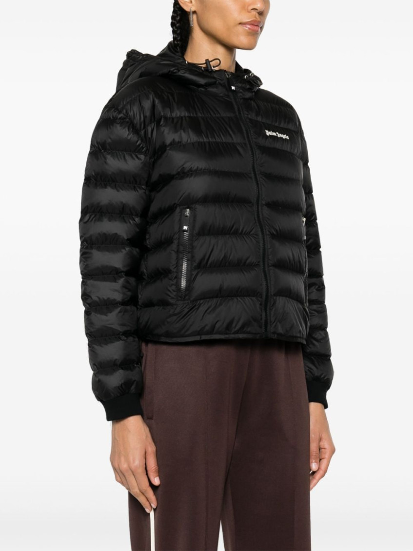 Hooded down jacket - Black