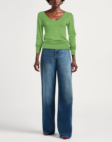 Woman Sweater Green Size L/XL Viscose, Polyamide, Polyester