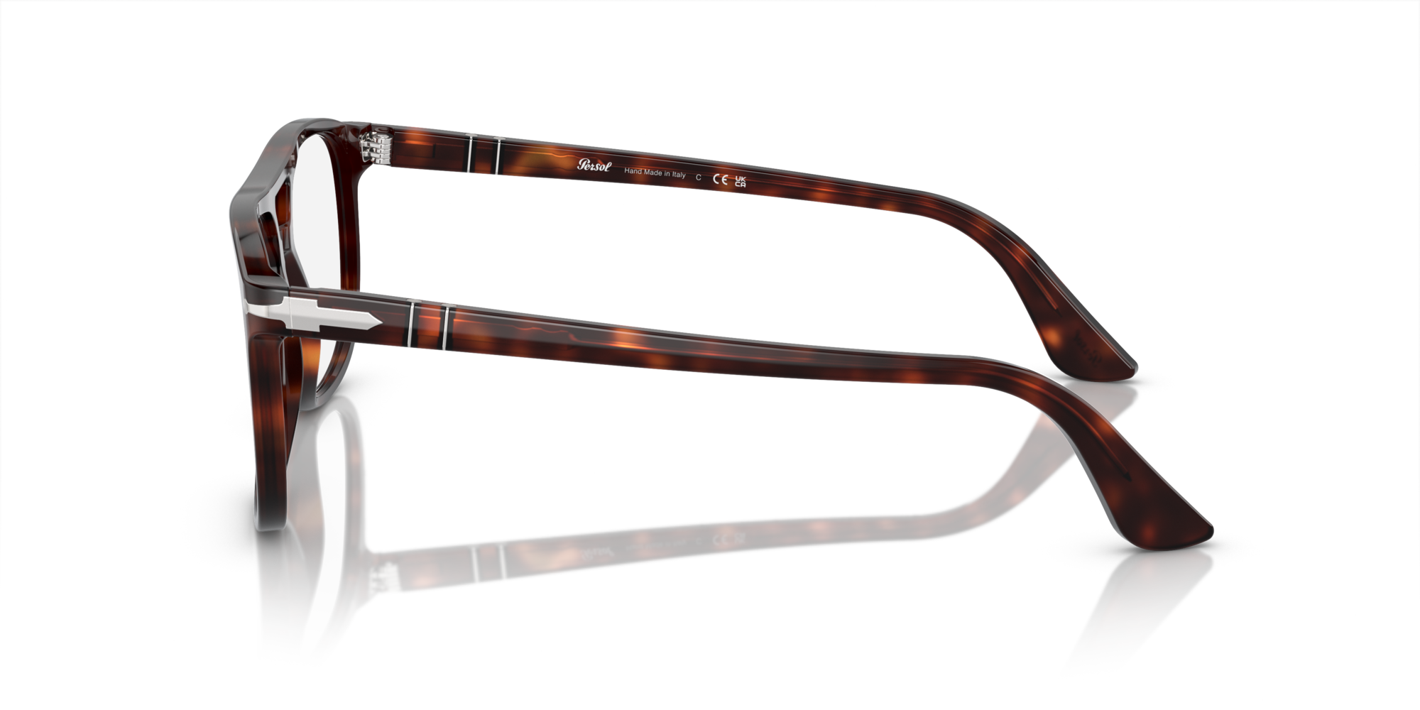 Persol Unisex Persol PO3329V GRETA 24 Optical frames Acetate Turtle Transparent Pilot Norma