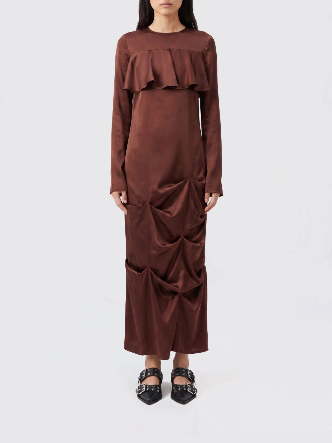 Dress Woman color Coffee