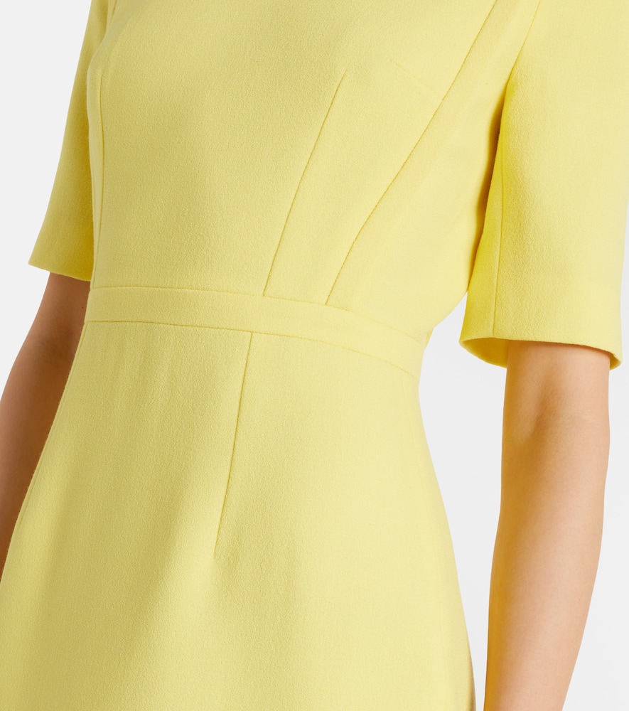 Valletta wool crêpe midi dress