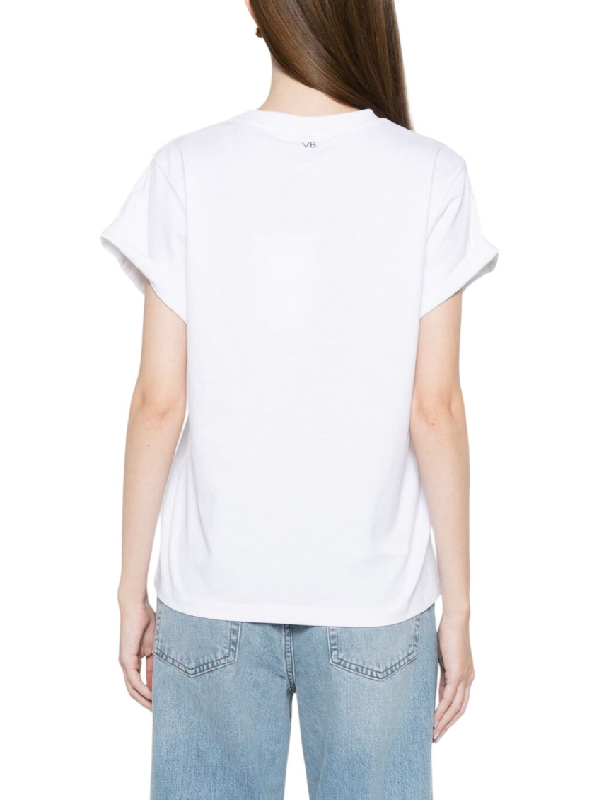 White Solid Crew Neck T-Shirt