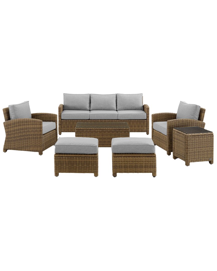 Bradenton 7Pc Outdoor Wicker Sofa Set