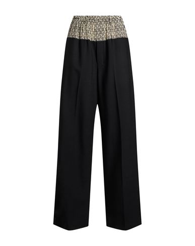 Woman Pants Black Size 2 Virgin Wool, Polyamide