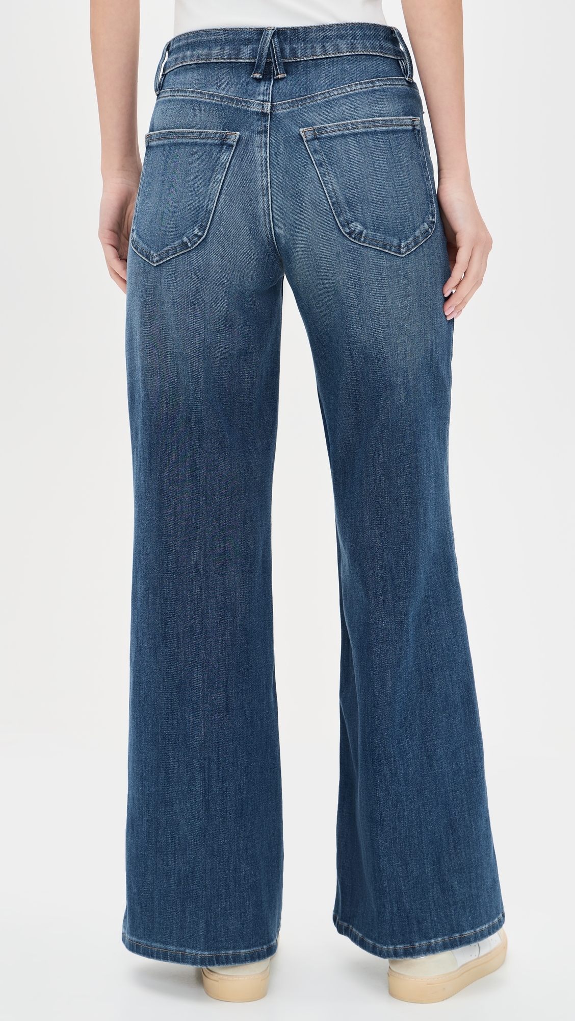 Soft Tech Good Waist Palazzo Ankle Jeans Indigo1281