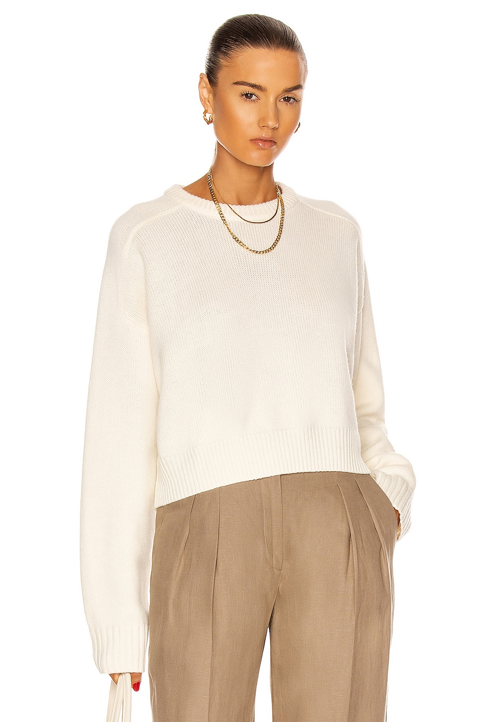 Loulou de Saison Bruzzi Sweater in Black - Black.  XS also in L