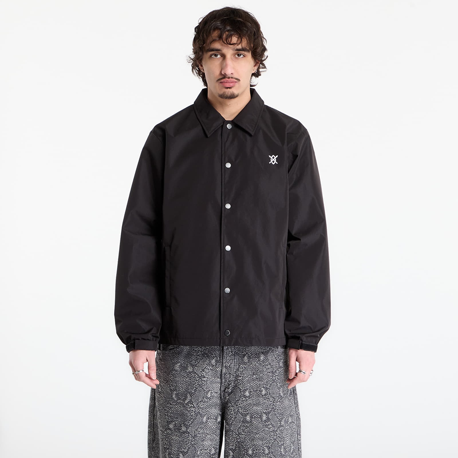 Jacket Daily Paper Alias Dias Coach Jacket Black