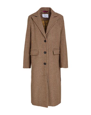 Paltò Woman Coat Camel Size M Synthetic fibers, Wool, Cotton, Silk