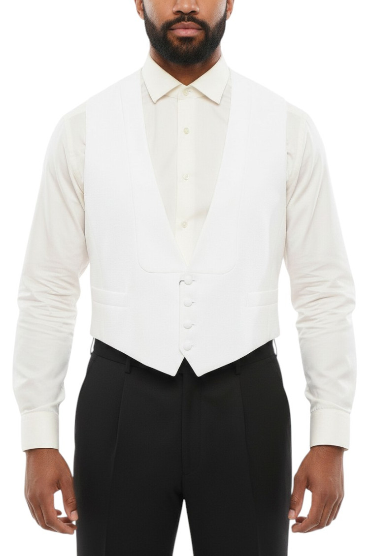 White Honeycomb Waistcoat