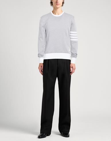 Man Sweatshirt White Size 3 Cotton, Elastane