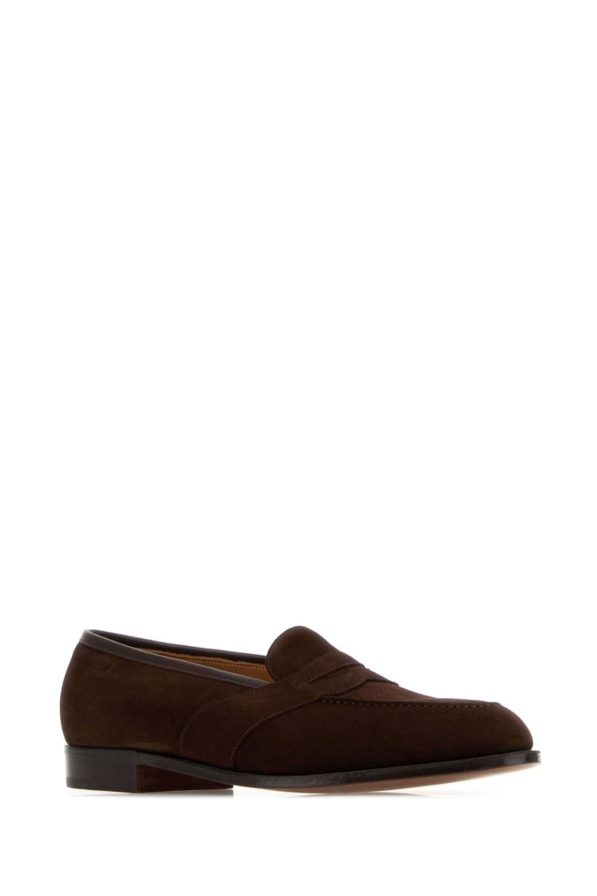 Edward Green Brown Suede Montpellier Loafer