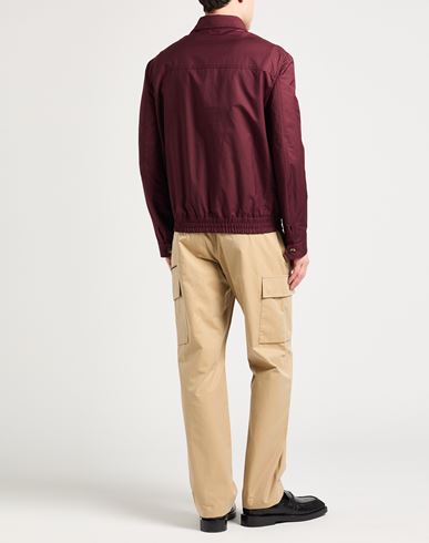 Man Jacket Plum Size 42 Cotton, Polyester