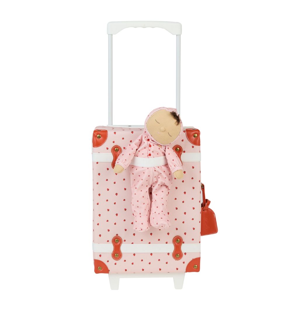 Strawberry Print See-Ya Suitcase (41Cm)