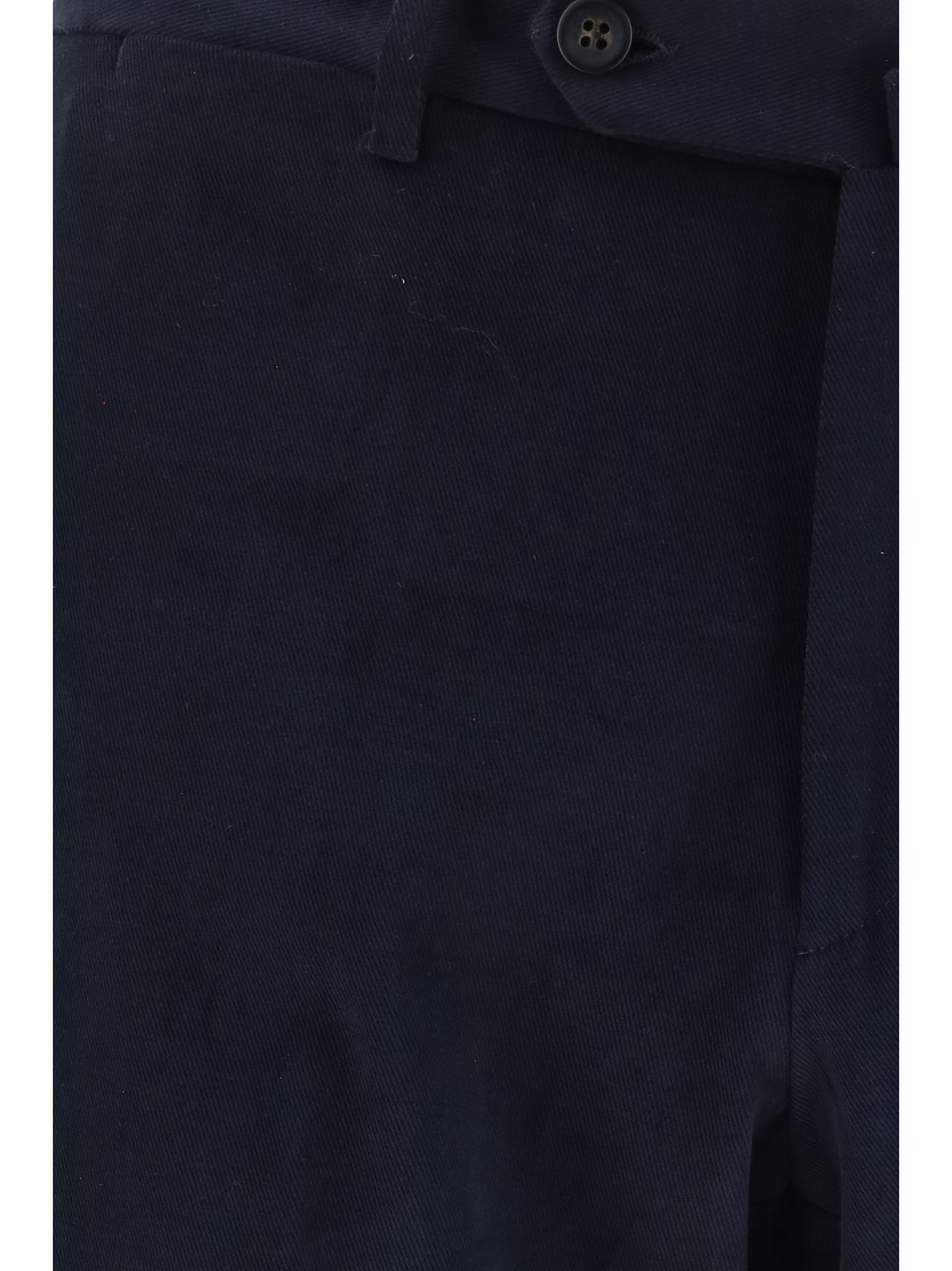 Stretch Cotton Corduroy Trousers — Beige