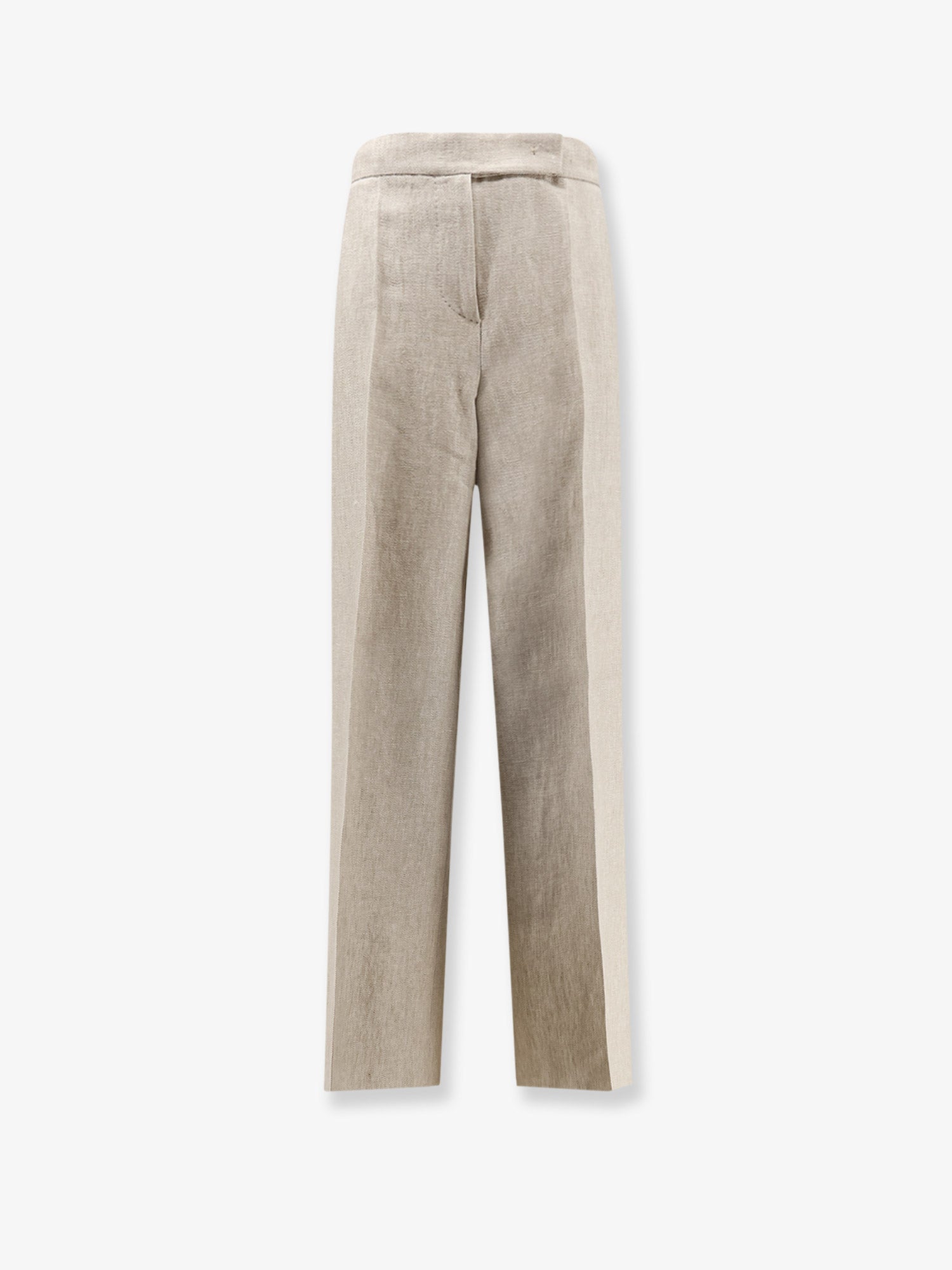 Linen Trousers — Beige