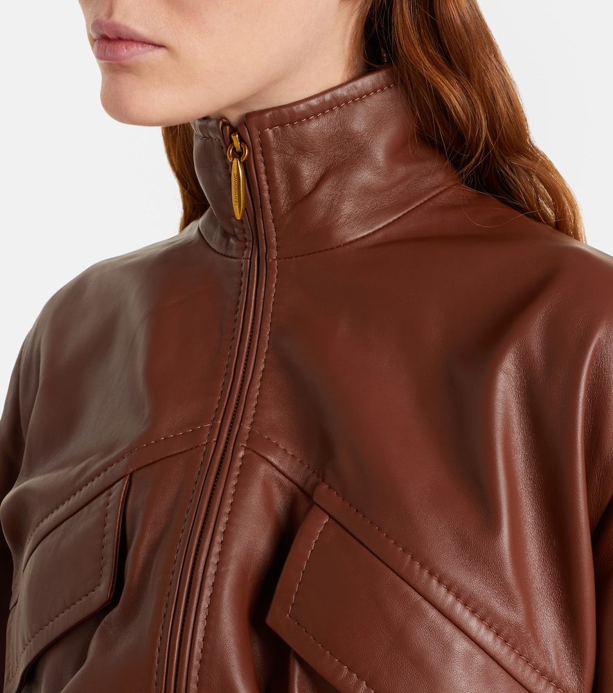 Luna leather bomber jacket