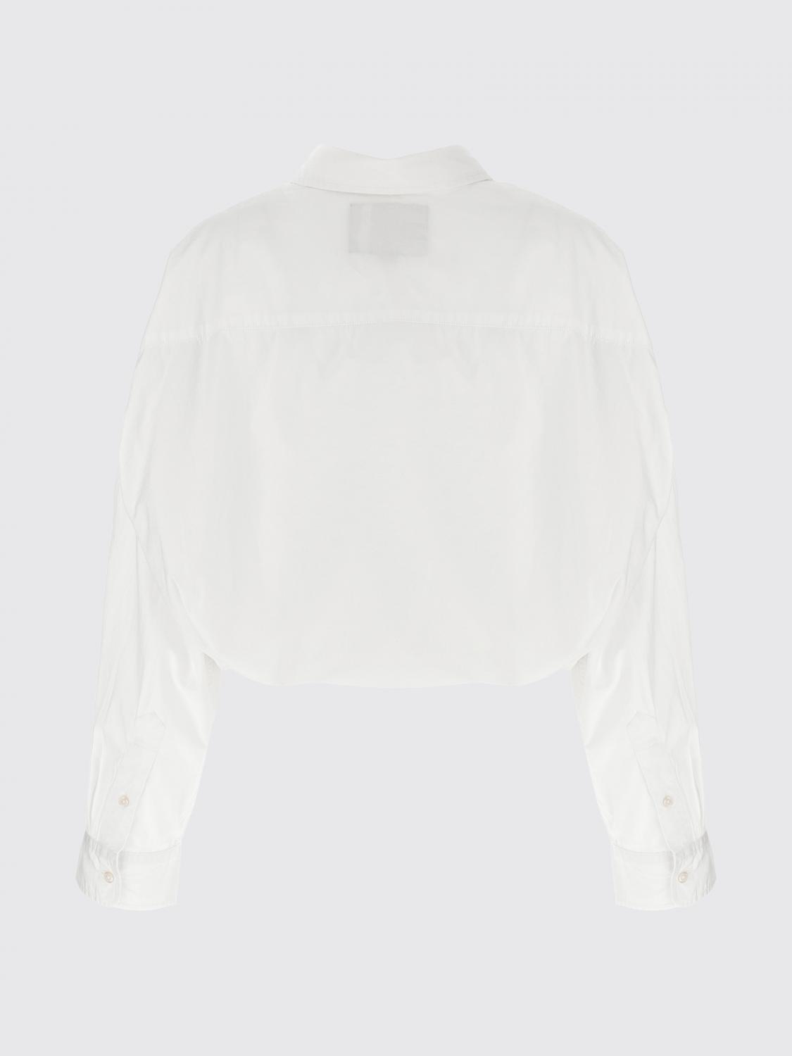 Elasticated-hem blouse - Blue