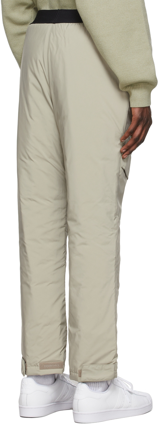 Green Polyester Cargo Pants