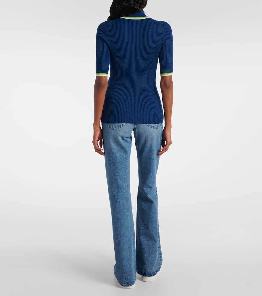 Perro cashmere and silk polo shirt