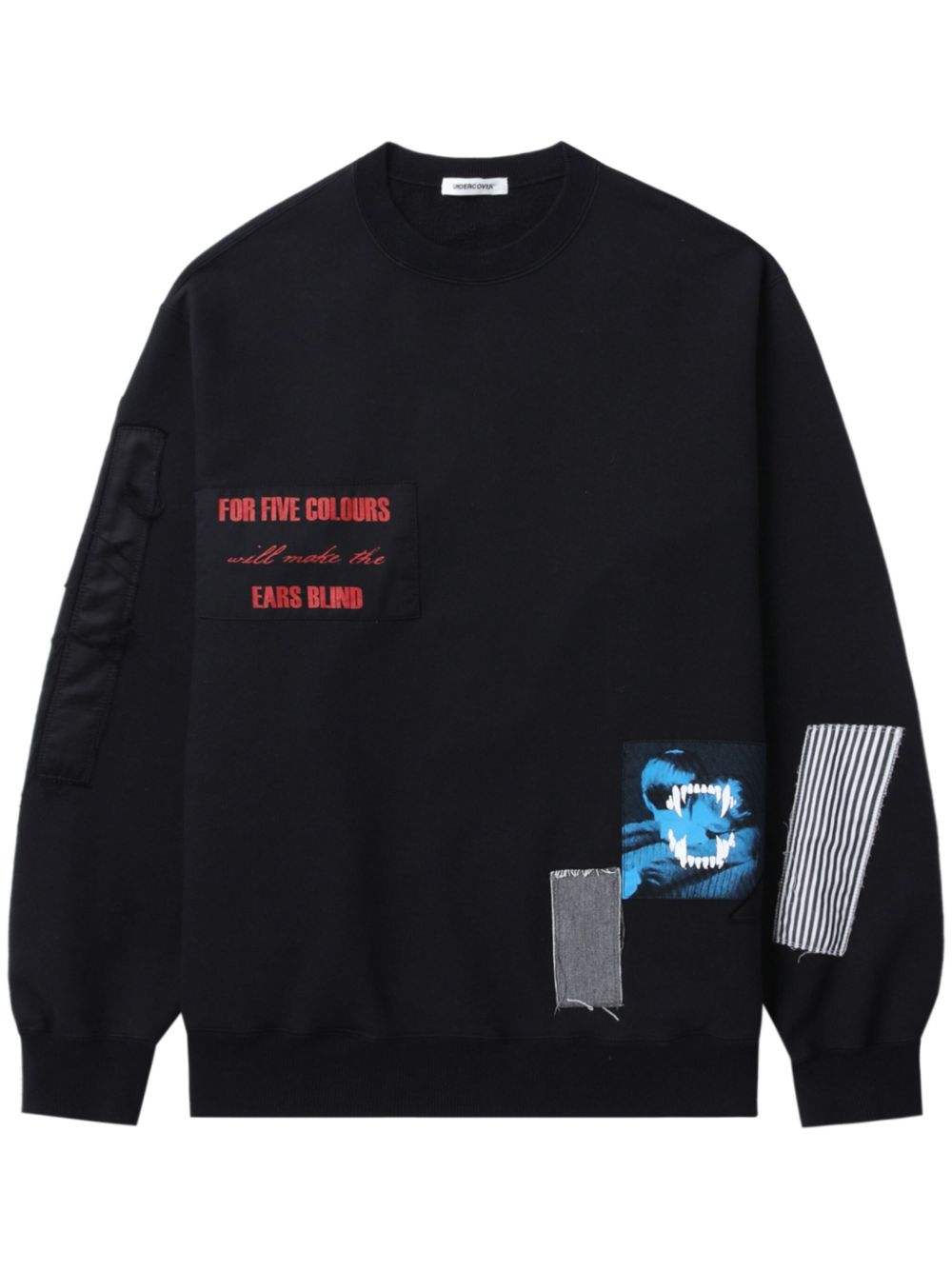 Patch-detail sweatshirt - Black