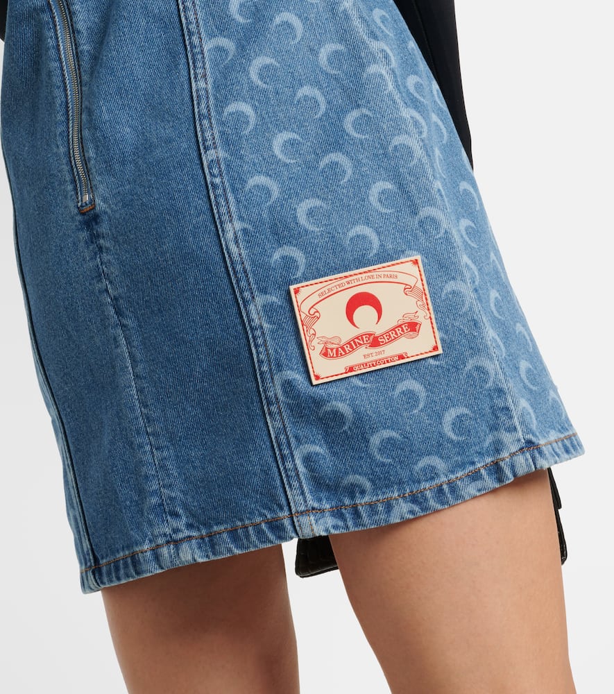 All Over Moon denim minidress
