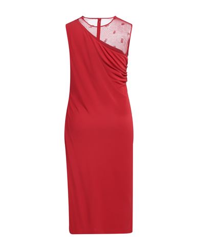 Woman Midi dress Red Size 8 Viscose, Polyamide, Elastane