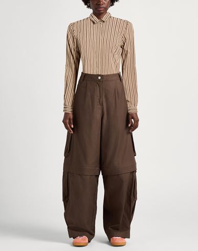 Malìparmi Woman Shirt Light brown Size 10 Viscose, Polyamide